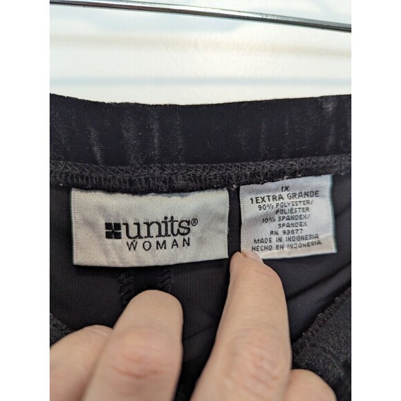 Units Velvet Maxi Skirt Plus Size 1X Black Goth - Picture 5 of 7